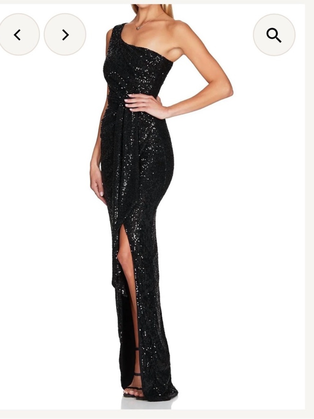Brand new with tags! Gorgeous black Nookie palazzo dress, sz small, prom/wedding